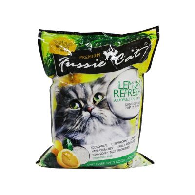 Лот: 10406604. Фото: 1. Наполнитель fussie cat lemon для... Миски, лотки, наполнители