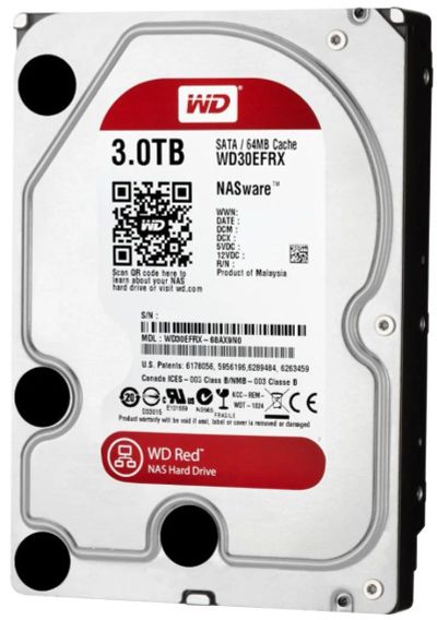 Лот: 4713553. Фото: 1. HDD 3TB WD RED. Жёсткие диски (HDD)