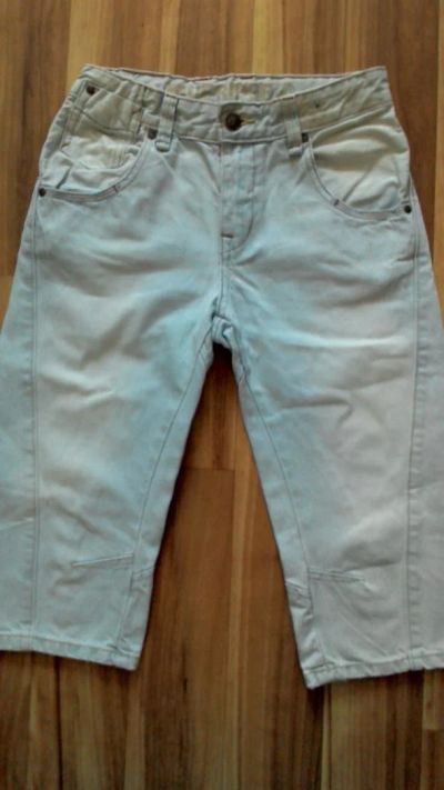 Лот: 11423470. Фото: 1. суперские джинсовые бриджи ростовка... Брюки, шорты, джинсы