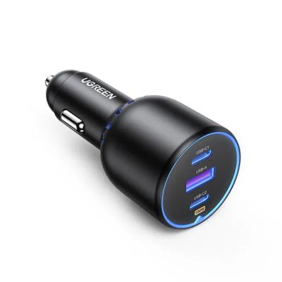 Лот: 21636690. Фото: 1. Автозарядка UGREEN CD293 2*USB-C... USB-флеш карты