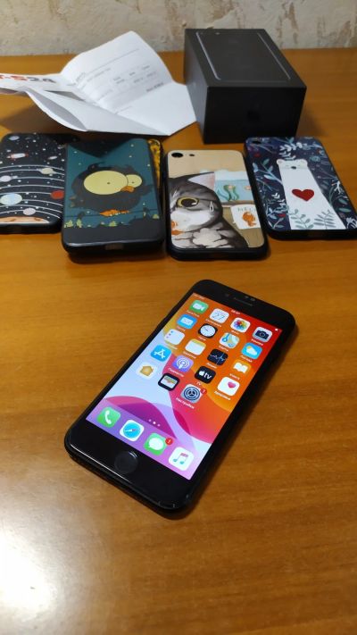 Лот: 16053665. Фото: 1. iPhone 7 128Gb Apple Jet Black... Смартфоны