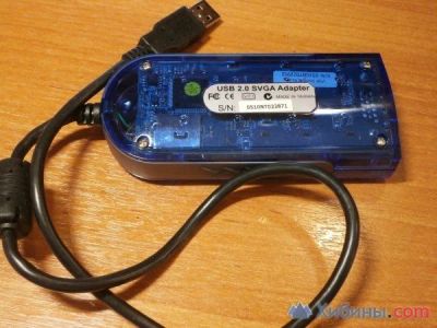 Лот: 11286180. Фото: 1. USB 2.0 - SVGA Adapter Espada... Видеокарты
