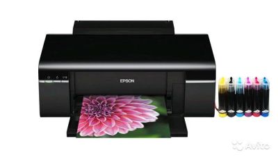 Лот: 5519135. Фото: 1. Принтер Epson T50 с снпч и фотобумагой. Струйные принтеры