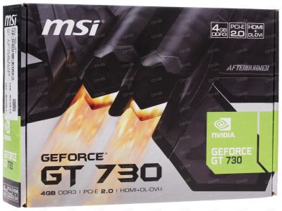 Лот: 15295874. Фото: 1. MSI GeForce GT 730 4GB. Видеокарты