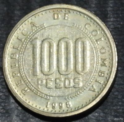 Лот: 18168802. Фото: 1. Экзотика с рубля (56574) Колумбия. Остальные страны