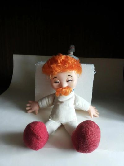 Лот: 7410140. Фото: 1. Кукла мягконабивная СССР Мужичок... Куклы