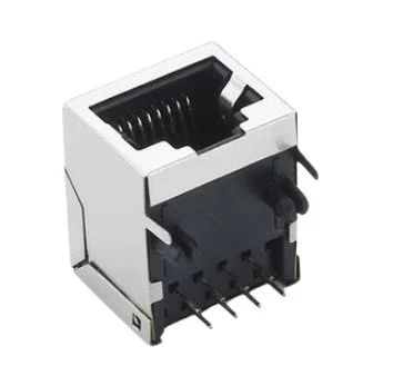 Лот: 17513806. Фото: 1. Гнездо на плату RJ45 (угловое). Разъёмы