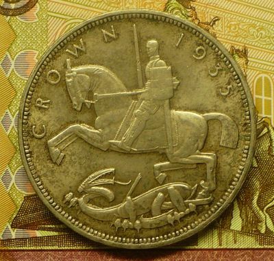 Лот: 18796535. Фото: 1. 1 крона 1935 г Великобритания. Великобритания и острова