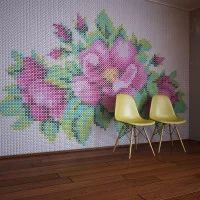 Лот: 6450480. Фото: 1. 3D панель Крестик 350х350. Обои, панели, ДВП, ДСП, МДФ