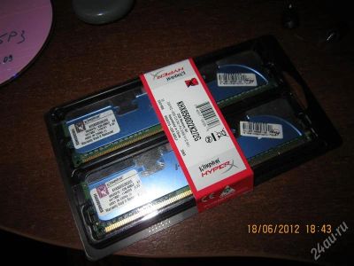Лот: 1892430. Фото: 1. DDR2 4GB Kingston HyperX KHX8500D2K2... Оперативная память
