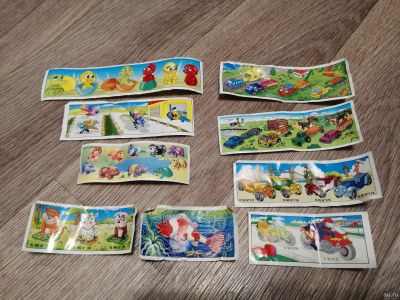 Лот: 14912880. Фото: 1. Вкладыши от киндер 90х. Наклейки, карточки, вкладыши