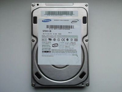 Лот: 4186318. Фото: 1. Жёсткий диск Samsung SP0411N. Жёсткие диски (HDD)