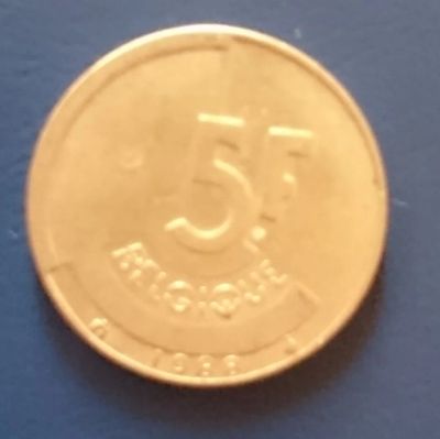 Лот: 7678754. Фото: 1. 5 франков Бельгия. Европа