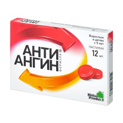 Лот: 23715523. Фото: 1. Анти-ангин формула паст. №12. Лекарства