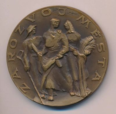 Лот: 7889549. Фото: 1. Чехословакия 1969 Медаль город... Сувенирные