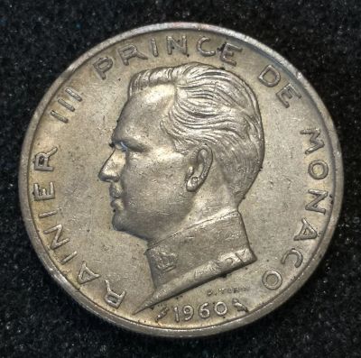 Лот: 23265998. Фото: 1. 20 франков 1960 года. Монако... Европа