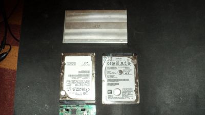 Лот: 9981239. Фото: 1. Внешний HDD 2 шт на 500 и 160... Внешние жесткие диски