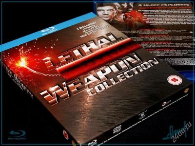 Лот: 1034246. Фото: 1. Смертельное оружие на 5 BLU-RAY... Видеозаписи, фильмы