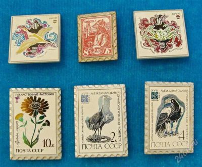 Лот: 1562506. Фото: 1. значки зеркальные 6 шт. Другое (значки, медали, жетоны)