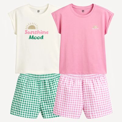Лот: 25073115. Фото: 1. Комплект пижам с шортами из LaRedoute. Другое (одежда, обувь, галантерея)