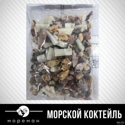 Лот: 15278295. Фото: 1. Морской коктейль св/м 1 кг. Икра, рыба, морепродукты