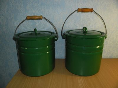 Лот: 12854073. Фото: 1. Новые эмалированные ведра 12 л... Кастрюли