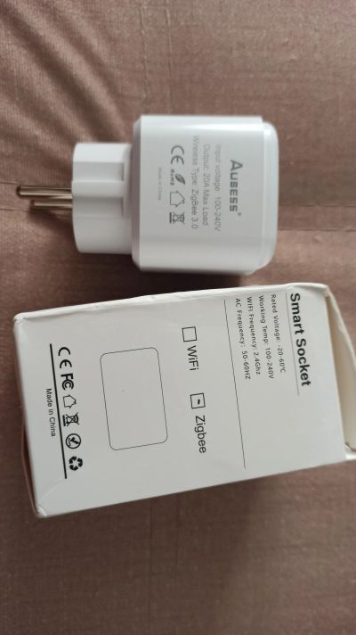 Лот: 21577303. Фото: 1. Умная розетка Aubess (Zigbee). Удлинители, тройники, сетевые фильтры