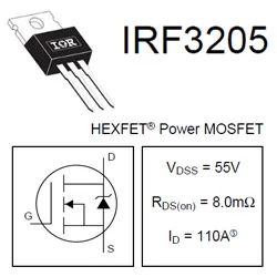 Лот: 4730338. Фото: 1. IRF3205 55v, 110A, 8m?, Mosfet... Транзисторы