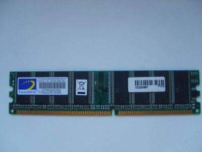 Лот: 112472. Фото: 1. 512Mb TwinMOS DDR PC3200 (400Mhz... Оперативная память