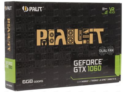 Лот: 12127242. Фото: 1. Palit GTX 1060 dual 6gb. Видеокарты