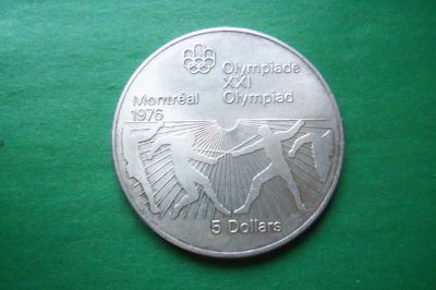 Лот: 17000523. Фото: 1. Канада 5 долларов 1976 г. Фехтование... Америка