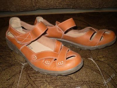 Лот: 1105437. Фото: 1. Кожаные спорт. сандали. Сандалии