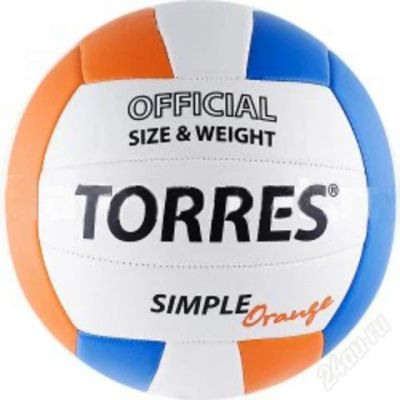 Лот: 2910102. Фото: 1. Мяч в/б TORRES Simple Orange(JT... Мячи, ракетки, шайбы, клюшки