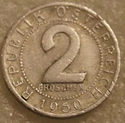 Лот: 8138594. Фото: 1. 2 гроша 1950 Австрия. Германия и Австрия
