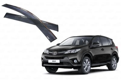 Лот: 7017222. Фото: 1. Дефлекторы окон РАВ4 RAV4 2013-2016г. Детали тюнинга
