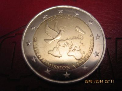 Лот: 3652795. Фото: 1. Монако 2 евро 2013 из ролла АЦ... Европа