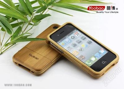 Лот: 1875870. Фото: 1. Чехол YooBao Bamboo Case для iPhone... Чехлы, бамперы
