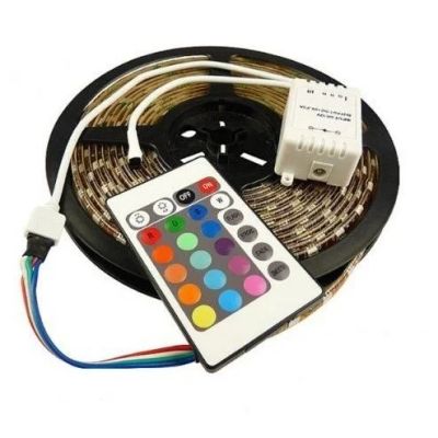 Лот: 15205487. Фото: 1. Светодиодная лента RGB с пультом. Другое освещение