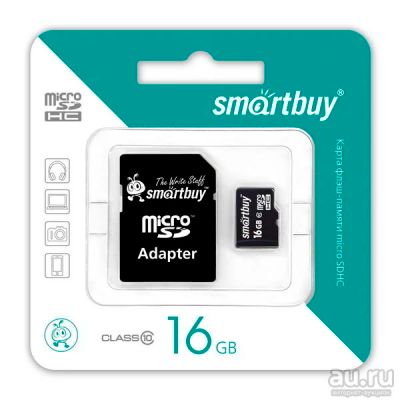 Лот: 12781465. Фото: 1. Карта памяти micro SDHC 16GB Smart... Карты памяти