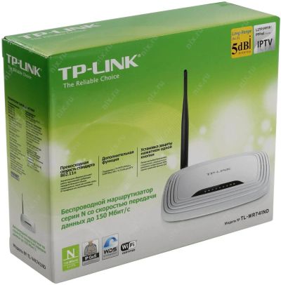 Лот: 7272220. Фото: 1. Маршрутизатор TP-Link TL-WR741ND. Маршрутизаторы (роутеры)