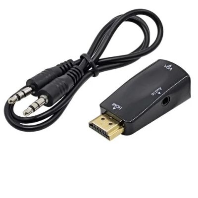 Лот: 10740453. Фото: 1. Конвертер переходник hdmi-vga... Шлейфы, кабели, переходники