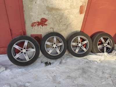 Лот: 17190061. Фото: 1. Ifree кайт R 16 7j et34 + hankook... Шины на дисках