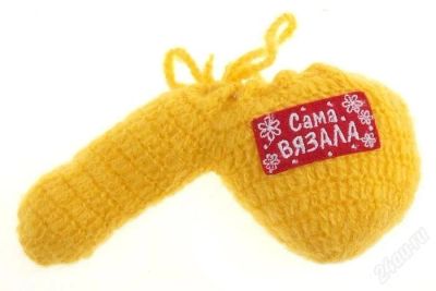 Лот: 2668894. Фото: 1. Варежка мужская "Сама вязала". Сувенирные мелочи
