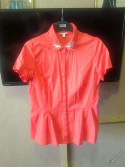 Лот: 5880034. Фото: 1. Блуза яркая 50. Блузы, рубашки, водолазки