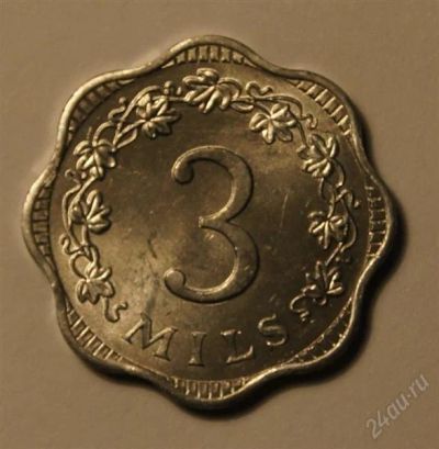 Лот: 2738962. Фото: 1. Мальта. 3 милс 1972 г.(334 - В... Европа