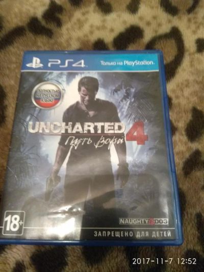 Лот: 10581668. Фото: 1. Uncharted 4 ps4. Игры для консолей