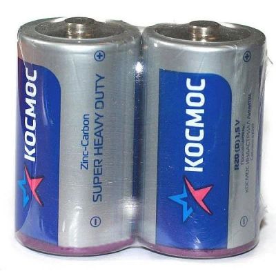 Лот: 16290583. Фото: 1. Элементы питания LR20 Космос Zinc... Батарейки, аккумуляторы, элементы питания