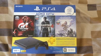 Лот: 16070611. Фото: 1. PlayStation 4 500GB. Игровые приставки, консоли