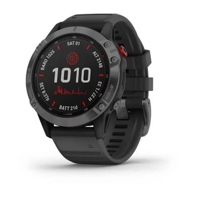 Лот: 16659552. Фото: 1. Garmin Fenix 6 Pro Solar серый... Смарт-часы, фитнес-браслеты, аксессуары