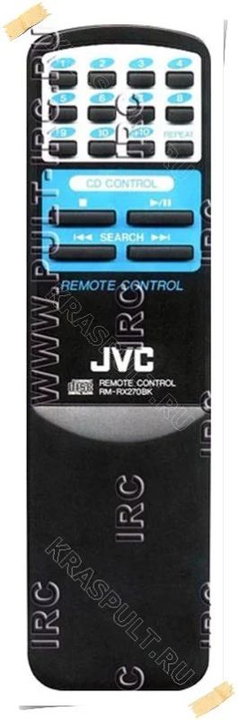 Лот: 16105556. Фото: 1. Пульт JVC RM-RX270BK. Пульты ДУ